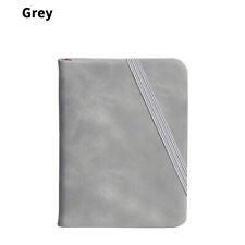Small Notebook A7 Portable Mini Portable Small Diary Pocket Book Thick Leather~