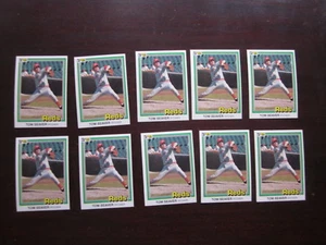 Lot of Ten (10) 1981 Tom Seaver Donruss #422 Baseball Cards All Mint Beautiful! - Bild 1 von 4