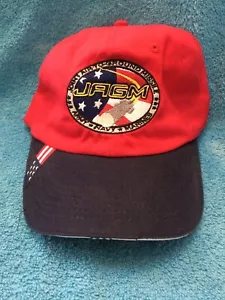 NWOT Joint Air To Ground Missle Baseball Strap Hat Cap Red Blue - Picture 1 of 6