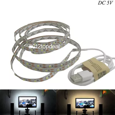 5V USB Cable LED stripc SMD3528 50cm led Stripe Lights TV Background Lighting - Image 1 of 4