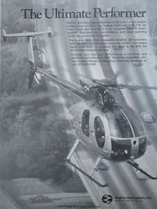9/1981 PUB HUGHES HELICOPTERS CULVER CITY HUGHES 500D HUBSCHRAUBER ORIGINAL AD - Imagen 1 de 1