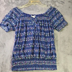 Self Esteem Crop Top Damen Medium Elastische Taille Schulterfrei Boho Cottagecore - Bild 1 von 6