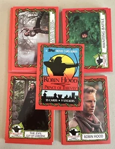 1991 Topps Robin Hood Principe dei Ladri Movie Card Set #1-55 con set adesivi #1-9 - Foto 1 di 5