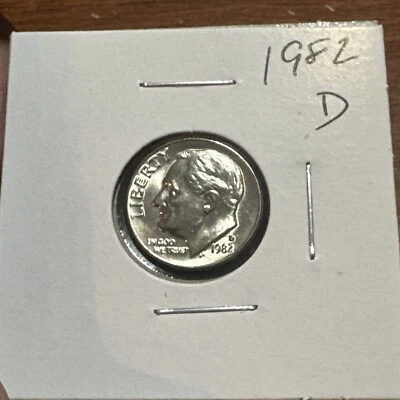 1982 D Roosevelt Dime  BU US Coin Free Shipping - Image 1 of 4
