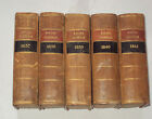 RACING CALENDAR 5 Vols from 1839 - 1841. Horse Racing / Racing Colours / Races 