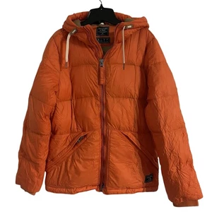 Abercrombie DAUNEN Puffer Jacke Wasser Windabweisend Wintermantel Orange Herren XS - Bild 1 von 12