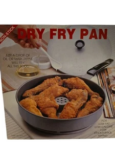 VTG DRY FRYING PAN  NON STICK COATED COOKING SURFACE COOKER KITCHEN (NIP) - Picture 1 of 3