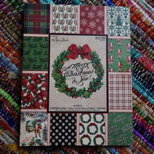 Paper Studio “A Merry Christmas To You” 8.5x11 Paper Pad Scrapbooking Classic - Picture 1 of 5