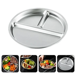 Dietary Plate Grid Divided Dinner Portion Plates for Adults Serving Tray - Picture 1 of 12