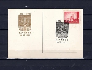 Croatia ww2 1942 - Zagreb 700 years - special issue - Picture 1 of 2