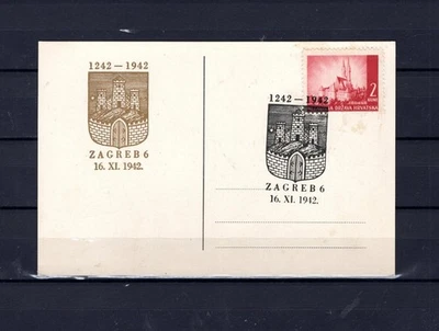Croatia ww2 1942 - Zagreb 700 years - special issue - Image 1 of 2