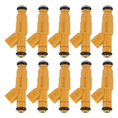 10Pack Fuel Injectors for Ford E350 F250-F550 Super Duty V10 6.8L 1999 - Изображение 1 из 4