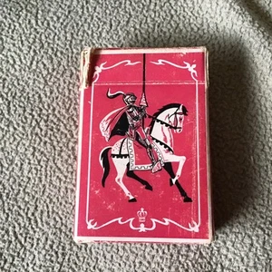 Arrco Tom Thumb Miniature Playing Cards Crusader Horse Renaissance - Picture 1 of 3