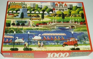 Heronim Hometown Jigsaw Puzzle Swan Boats in Boston - Picture 1 of 1