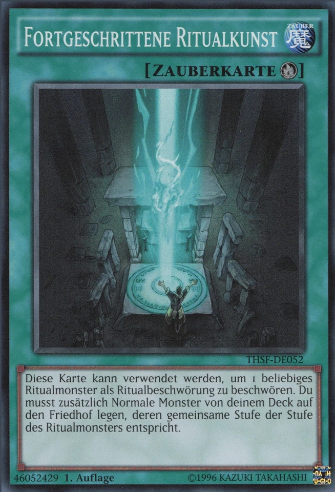 YuGiOh Fortgeschrittene Ritualkunst THSF-DE052 Super Rare Excellent 1st - Bild 1 von 2