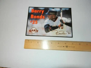 2 SF Giants BARRY BONDS #25 SGA Poster Cards, 5 X 7 MLB SOUVENIRS - Picture 1 of 1