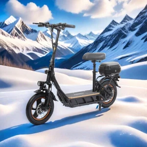 800W 15AH Adults Electric Scooter 34Miles Long Range 10'' Tires Folding W/ Sea0N - Picture 1 of 16
