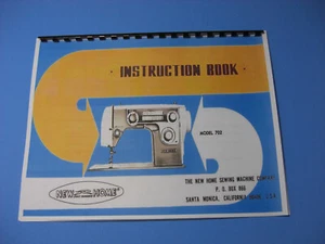 New Home Model 702 Sewing Machine Instruction Manual - Printed - Picture 1 of 6
