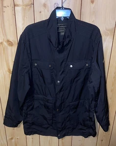 Weekender Traveler Men's Large Tripper Jacket Black Lightweight Water Resistant - Picture 1 of 8
