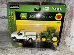 1/64 Scale John Deere 6420 Tractor With Ford Truck And Goose Neck Trailer Ertl - Picture 1 of 11