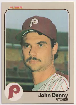 1983 Fleer #158 John Denny Philadelphia Phillies - Image 1 of 2