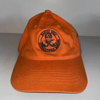 HARVEY GULF INTERNATIONAL MARINE VINTAGE HAT Orange OSFA - Image 1 of 4
