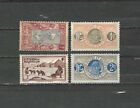 ST.  PIERRE & MIQUELON, FRANCE , 1909/33 , MIXED LOT OF 4 STAMS , MNH/VLH