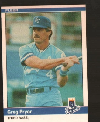 1984 Fleer Baseball #353 - Greg Pryor - Kansas City Royals   84-891 - Image 1 of 2