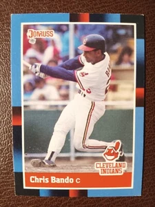 CHRIS BANDO INDIANS 1988 DONRUSS BASEBALL CARD #95 - Picture 1 of 1