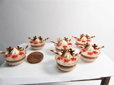 SMILETIGGERS MINIATUREN *~* Weihnachtlicher Nachtisch , Handarbeit 1 *~*