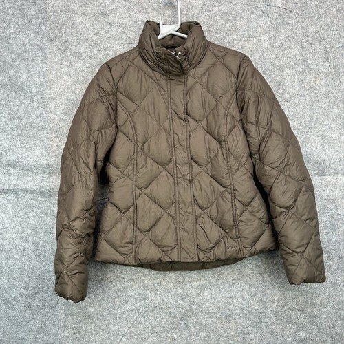 Eddie Bauer Coat Size Medium Women’s Green Down Puffer Jacket Quilted