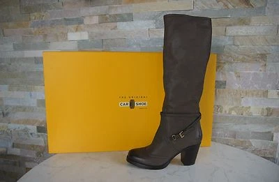 Zapato Coche Botas Talla 37 Vintage KDW68H Gris-Marrón NUEVO Antiguo PVP 550 € Foto 1 de 4