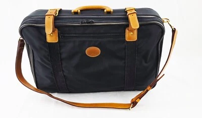 MALA LONGCHAMP SML, Maleta, Lona com Detalhes de Couro, Vintage, Rara! - Imagem 1 de 4