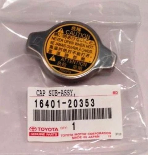 TOYOTA OEM FACTORY RADIATOR CAP 2001-2017 COROLLA 1.8L 16401-20353 - Image 1 of 1