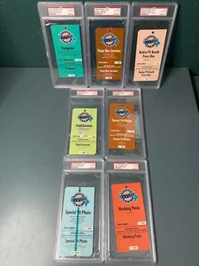 1994 Super Bowl XXVIII Dallas Cowboys 30 Buffalo 13 Lot of 7 Passes All PSA 6-8 - Picture 1 of 9
