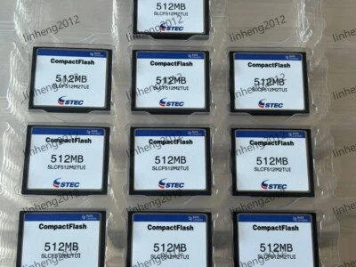 10PCS  STEC 512MB CompactFlash CF  Card  Memory CARD 512MB    SLCF512M2TUI - Image 1 of 2