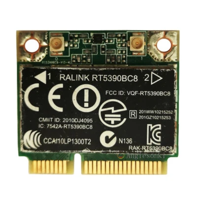 Ralink RT5390BC8 802.11 b/g/n WLAN + Bluetooth Half Mini card HP 656120-001 - Image 1 of 4