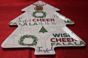 BANDEJA PARA SERVIR MELAMINA CON FORMA DE ÁRBOL DE NAVIDAD DE ÁLAMO Y PINO - NUEVA - Imagen 1 de 1