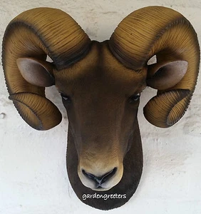 RAM HEAD WALL MOUNT BIGHORN - Picture 1 of 3