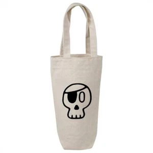 'Pirate Skull' Cotton Wine Bottle Gift / Travel Bag (BL00014900) - Picture 1 of 2