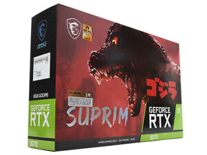 MSI GeForce RTX 3070 SUPRIM SE 8G LHR x GODZILLA