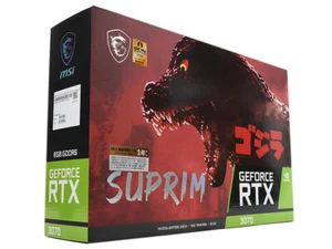 MSI GeForce RTX 3070 SUPRIM SE 8G LHR x GODZILLA - Picture 1 of 5