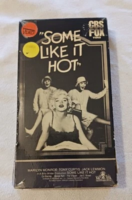 Some Like It Hot VHS (1984) Tony Curtis Jack Lemmon Marilyn Monroe - TESTED Foto 1 de 4