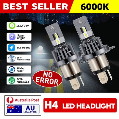 For RENAULT TRAFIC (1989 onwards ) Kit Hi/Low Beam H4 LED Headlight Bulb White - image 1 of 4