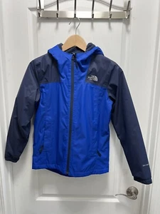 The North Face Warm Storm Blue Hooded Waterproof Jacket Size 10-12 - Picture 1 of 10