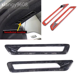 Forged Carbon Fiber A Pillar Air Vent Outlet Panel Trim For BMW 8 Series 2019-23 - Picture 1 of 7