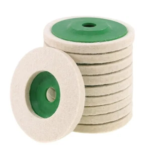 10 Stück 4 Zoll Wolle Polierscheiben für Winkelschleifer Finishing Wheel Poling Pads - Bild 1 von 11