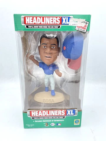1999 Headliners XL Sammy Sosa Bobble Head New Cover