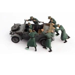 Resin 1/72 Diorama Miniature Toys German Winter Cart Set Soliders War Scene - Picture 1 of 6