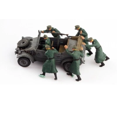 Resin 1/72 Diorama Miniature Toys German Winter Cart Set Soliders War Scene - Image 1 of 4